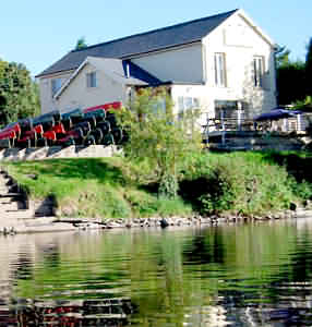 Situated on the banks of the River Wye at Glasbury Bridge is The River Caf, Glasbury-on-wye, Hereford